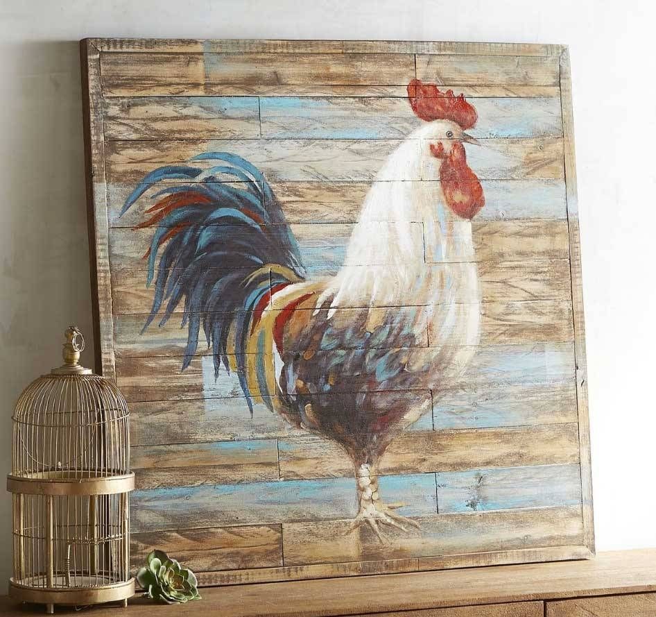 Terrific Rooster Kitchen Metal Wall Art French Country Rooster Intended For Most Popular Metal Rooster Wall Decor (View 19 of 25)