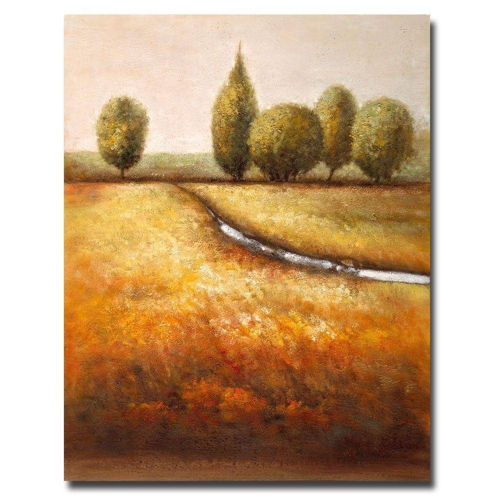 Trademark Fine Art 18 In. X 24 In. "in The Country" Canvas Art In Latest Country Canvas Wall Art (Gallery 19 of 20)