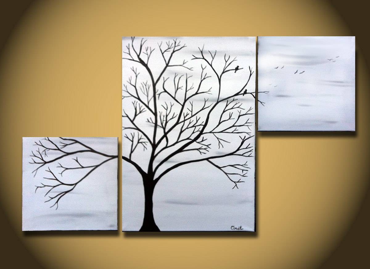 Tree Wall Art Canvas | Wallartideas with Most Recently Released Country Canvas Wall Art