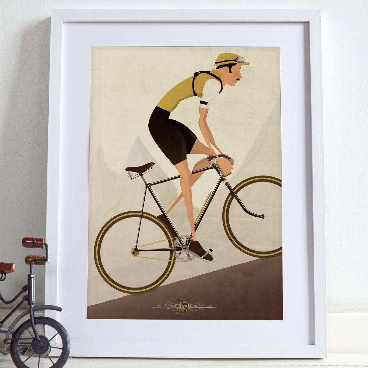 Vintage Cyclist Bicycle Poster Wall Art Bike Print – Ethical (View 5 of 25)