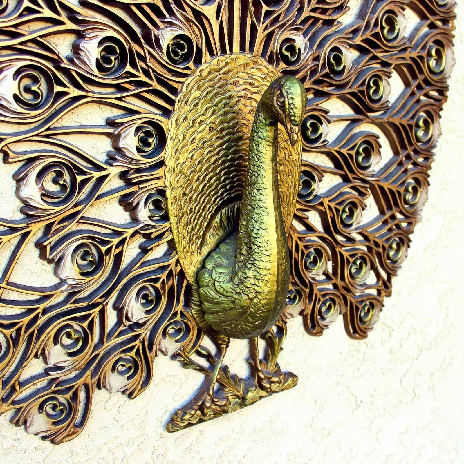 Vintage Finds | Peacock Wall Decor | Thee Kiss Of Life Upcycling For Best And Newest Metal Peacock Wall Art (View 16 of 20)