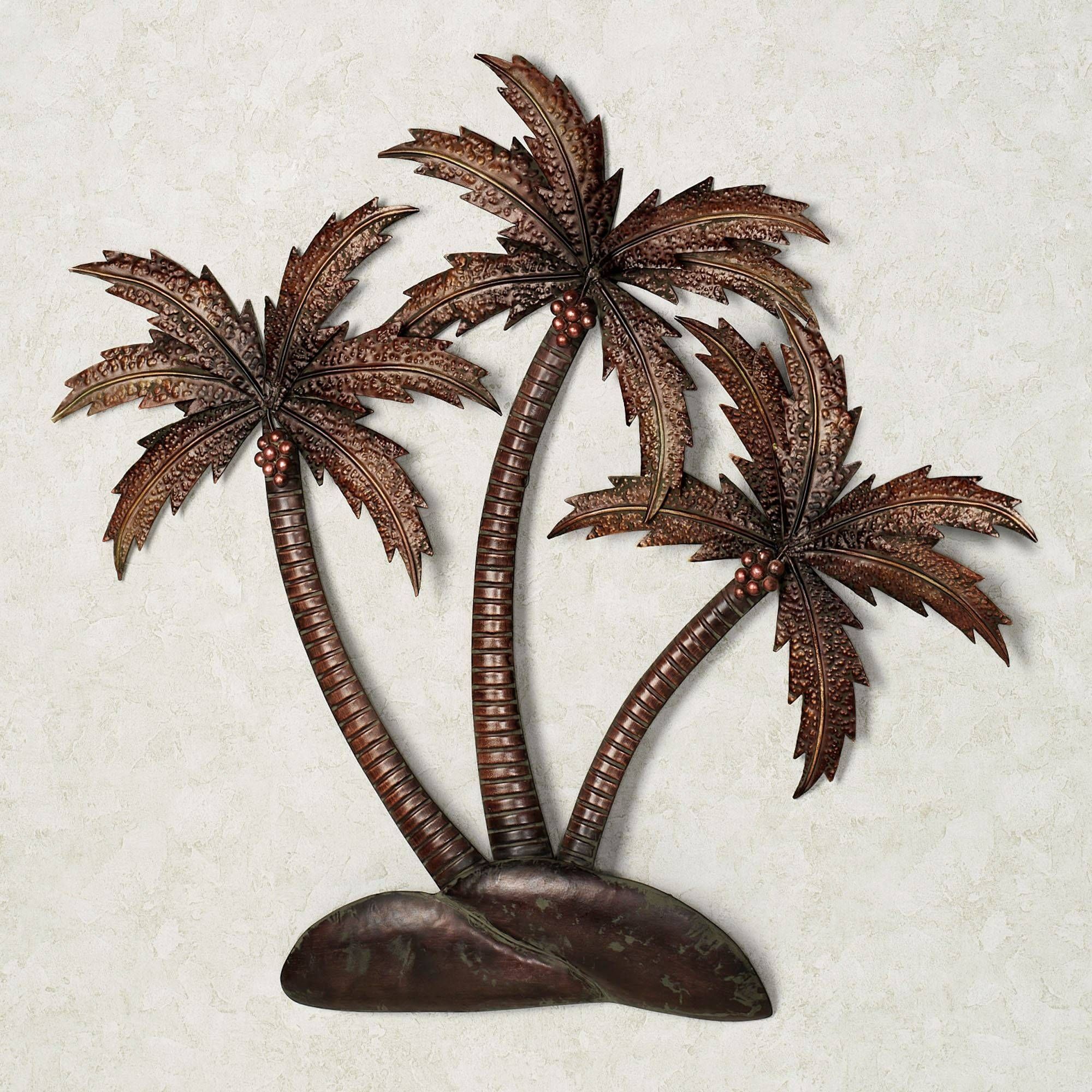 Wall Art Design Ideas: Sculpture Metal Palm Tree Wall Art Outdoor Intended For Recent Stainless Steel Outdoor Wall Art (View 12 of 20)