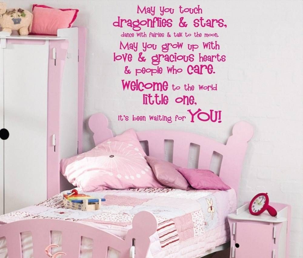 Wall Decals For Teenage Girls Bedroom Inspirations With Girl Within Best And Newest Paris Theme Nursery Wall Art (View 26 of 30)