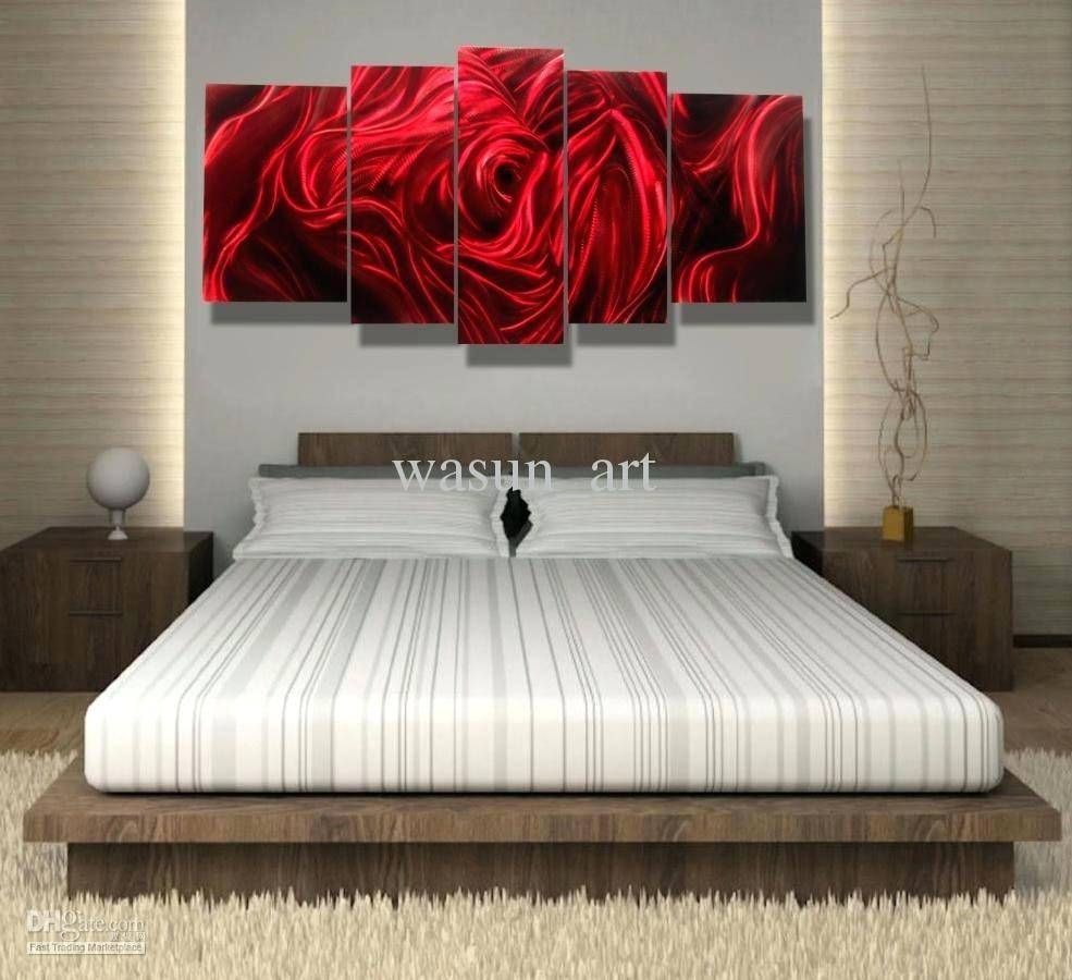 Wall Decor : Rose Gold Wall Art Contemporary Metal Wall Sculpture Within Most Current Red Rose Wall Art (View 12 of 20)