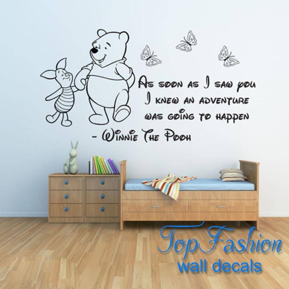 Winnie The Pooh Wall Stickers 3, Baby Wall Stickers Girls Boys Intended For Most Up To Date Winnie The Pooh Wall Art (Gallery 20 of 20)