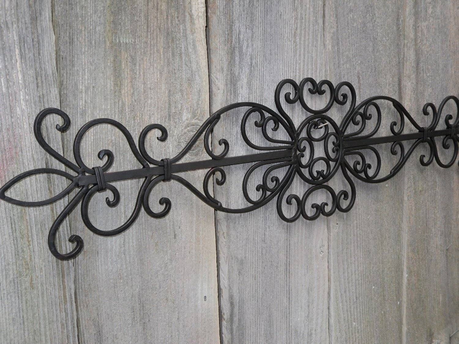 Wrought Iron Wall Decor # Wrought Iron Wall Art Decor – Youtube Intended For Most Current Faux Wrought Iron Wall Decors (View 1 of 25)