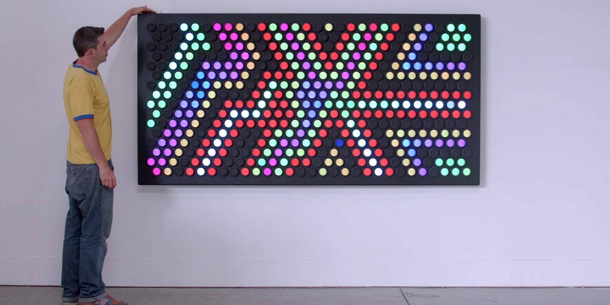 Your Inner Child Will Love This Giant Lite Brite Wall | The Daily Dot With Most Current Electronic Wall Art (View 6 of 25)