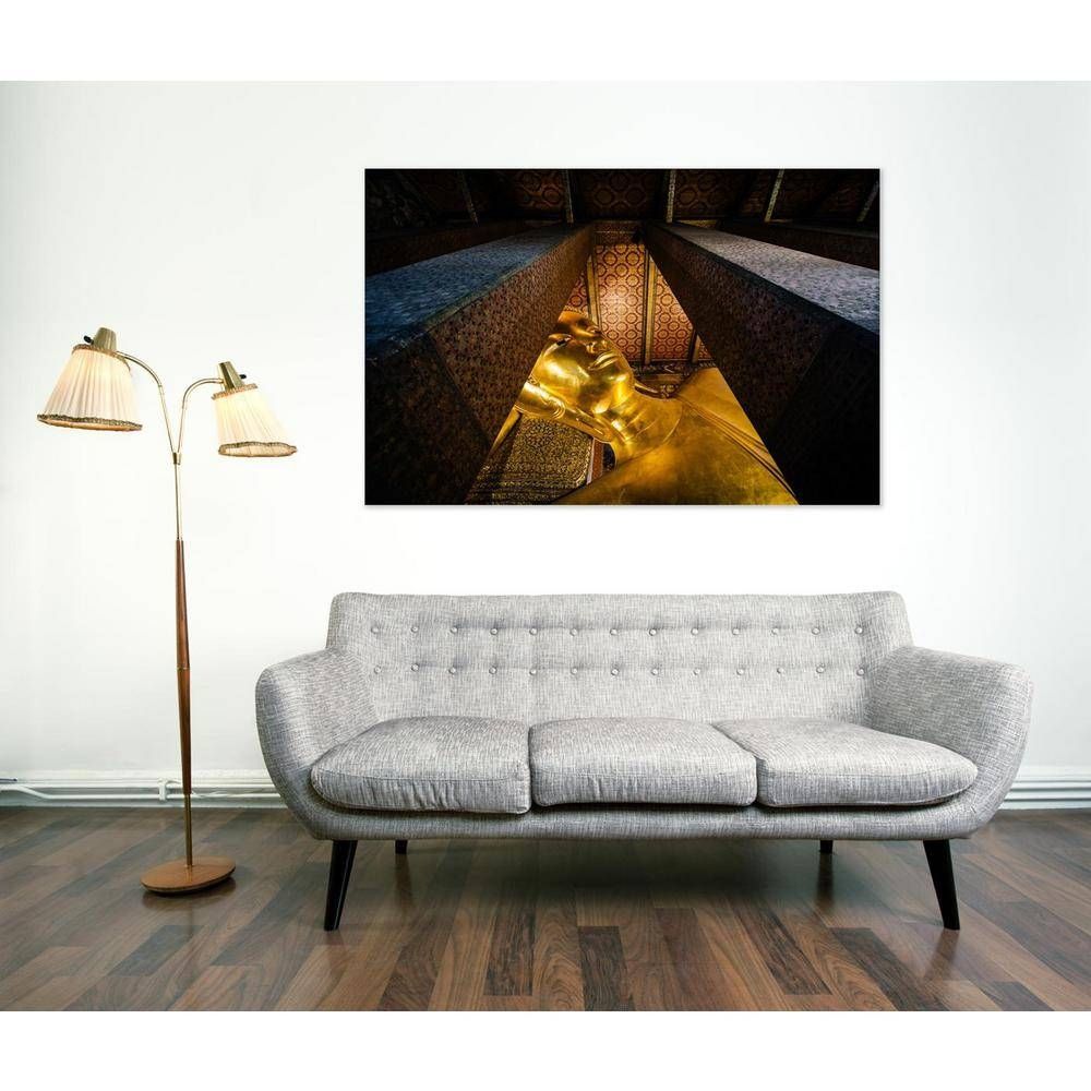 16 In. X 24 In "reclining Buddha, At Wat Pho, In Bangkok, Thailand In Recent Buddha Metal Wall Art (Gallery 19 of 20)