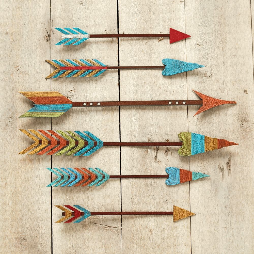 Arrow Metal Wall Art Pertaining To Most Recently Released Colorful Metal Wall Art (View 4 of 20)