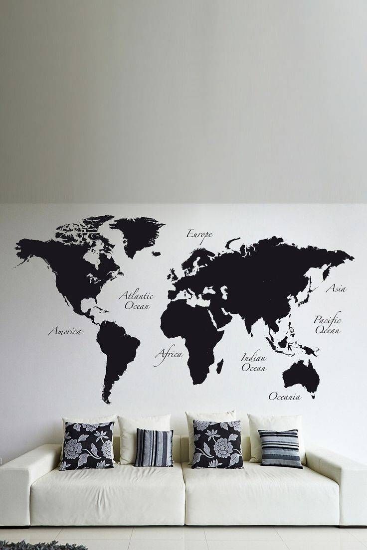 Best 20 World Map Wall Art Ideas On Pinterest With Map Wall Decor With Regard To Most Popular Europe Map Wall Art (View 6 of 20)