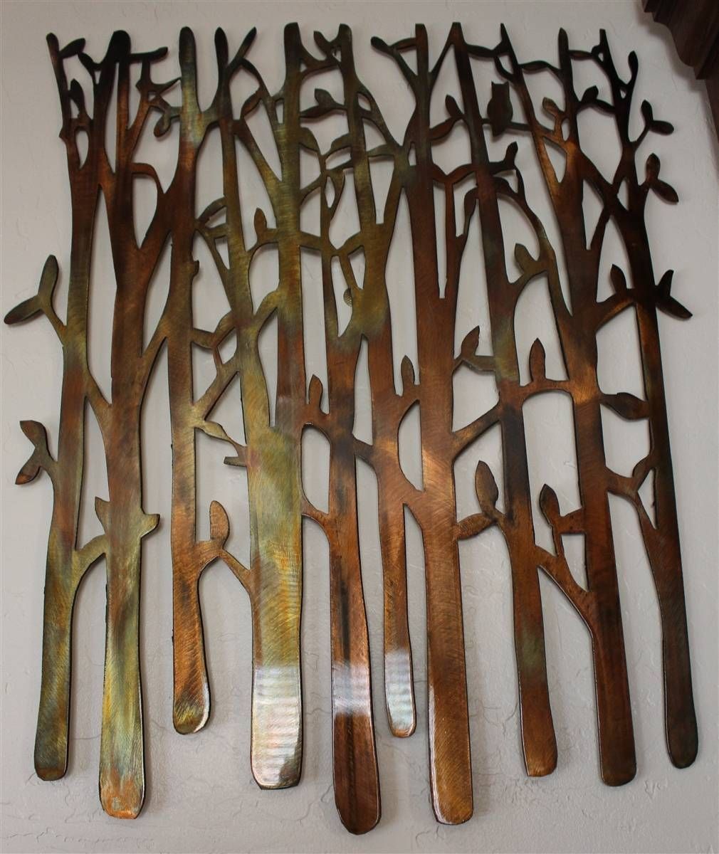 Birch Tree, Birch Tree Metal Art, Bamboo, Bird In The Trees, Bird With Most Up To Date Metal Wall Art Birds (View 1 of 20)