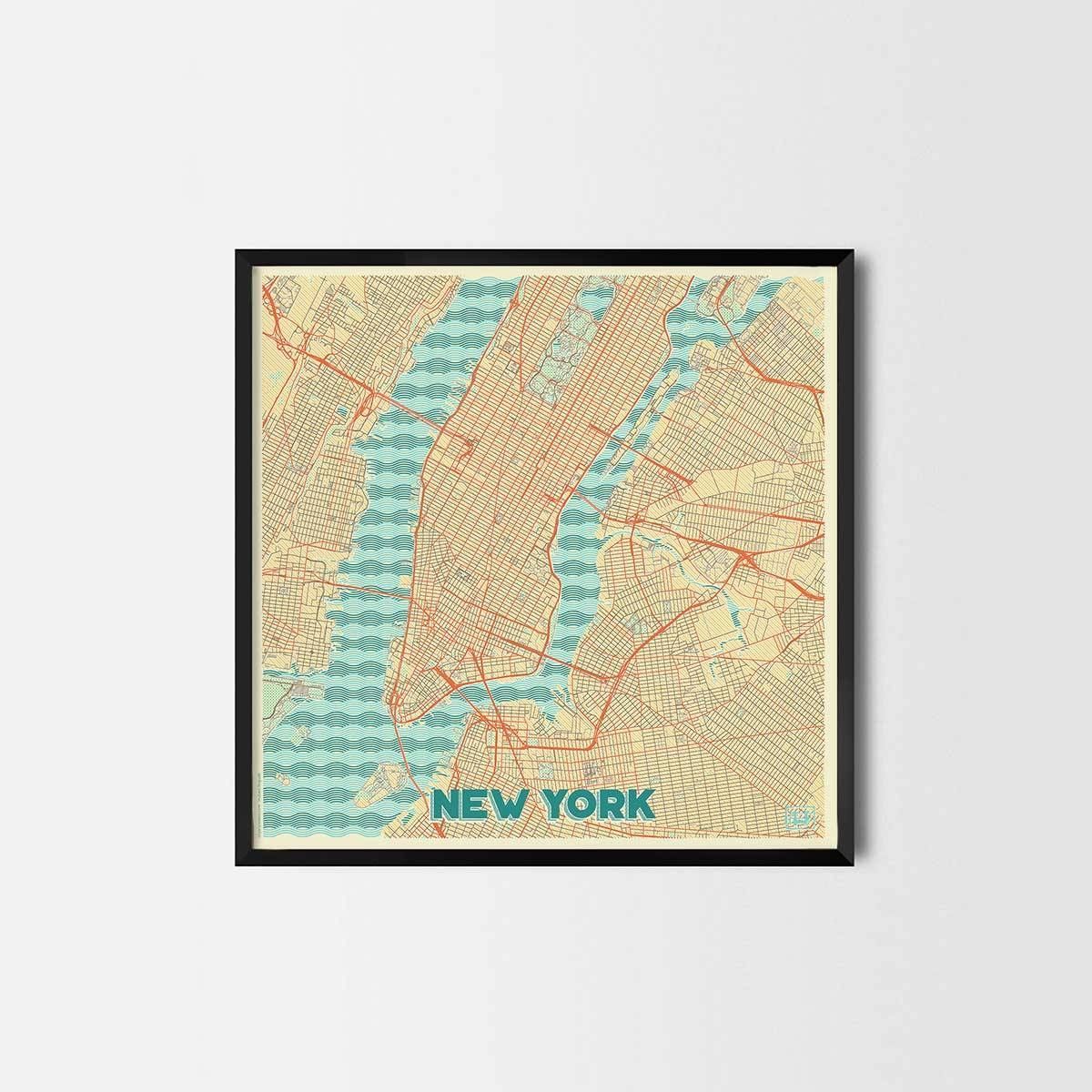 Featured Photo of Top 20 of City Prints Map Wall Art