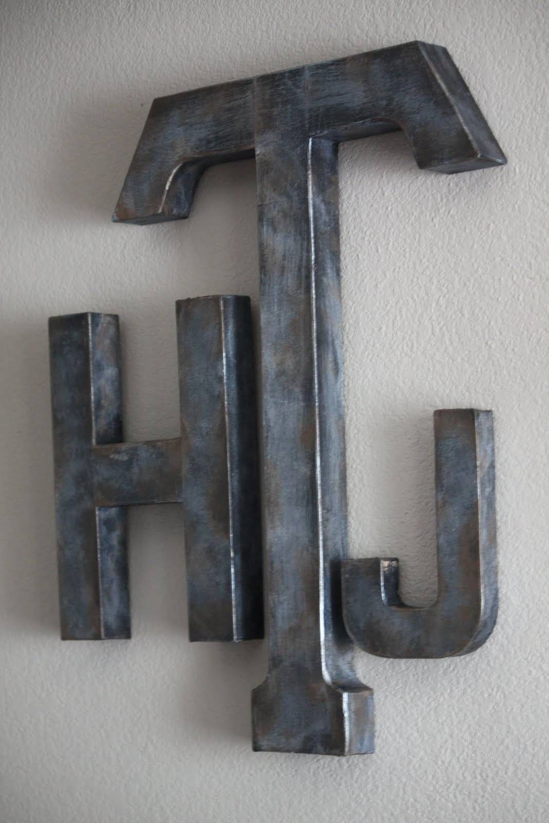 Comfy Ideas About Giant Letters On Big Letters Within Bigletters Pertaining To Newest Metal Wall Art Letters (View 3 of 20)