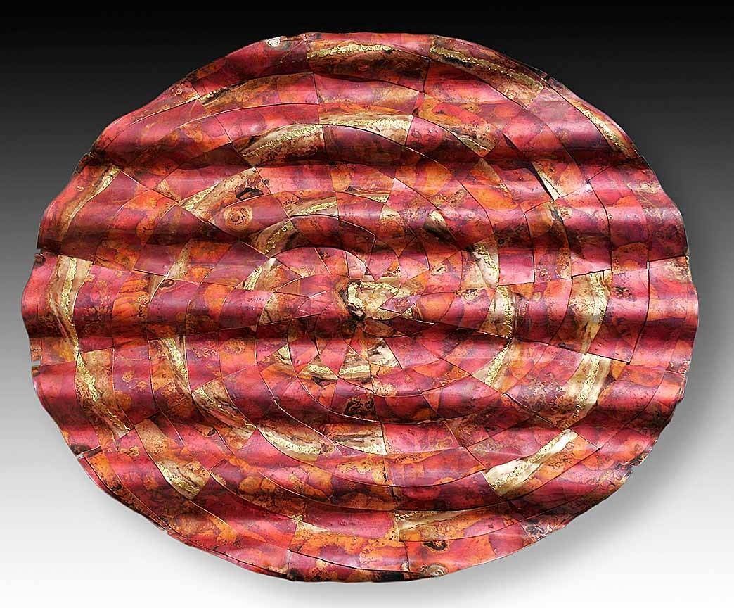 Copper Metal Wall Art > Copper Wall Art Weavings > Woven Copper Art With Regard To Most Recently Released Woven Metal Wall Art (View 19 of 20)