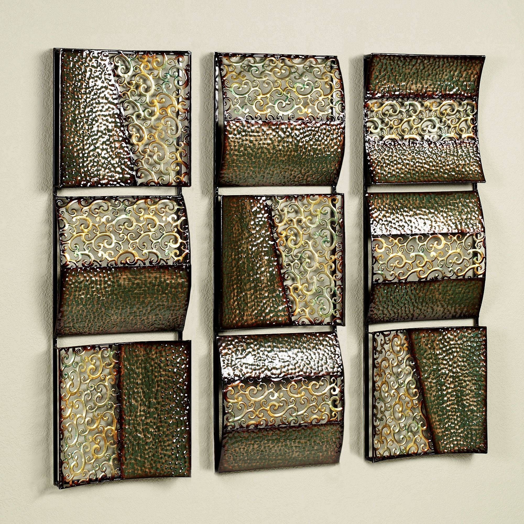 Intermission In Green Metal Wall Art Panel Set For Most Recent Metal Wall Art Sets (View 10 of 20)