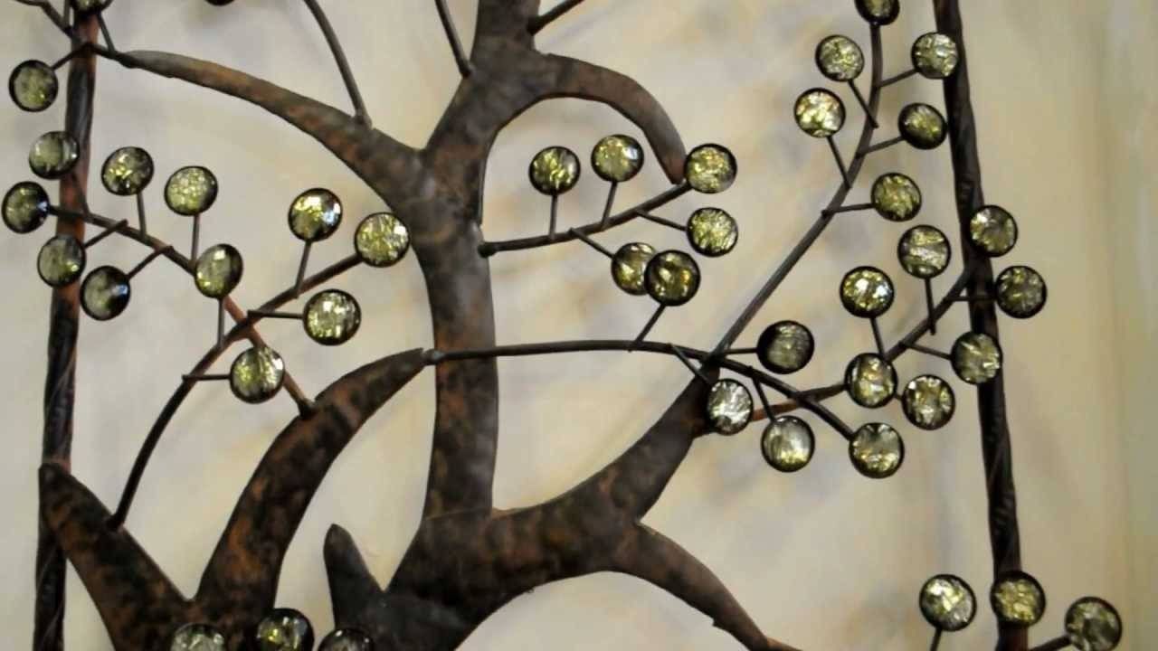 Juliana Home Living Metal Wall Art Tree With Crystals (View 1 of 20)