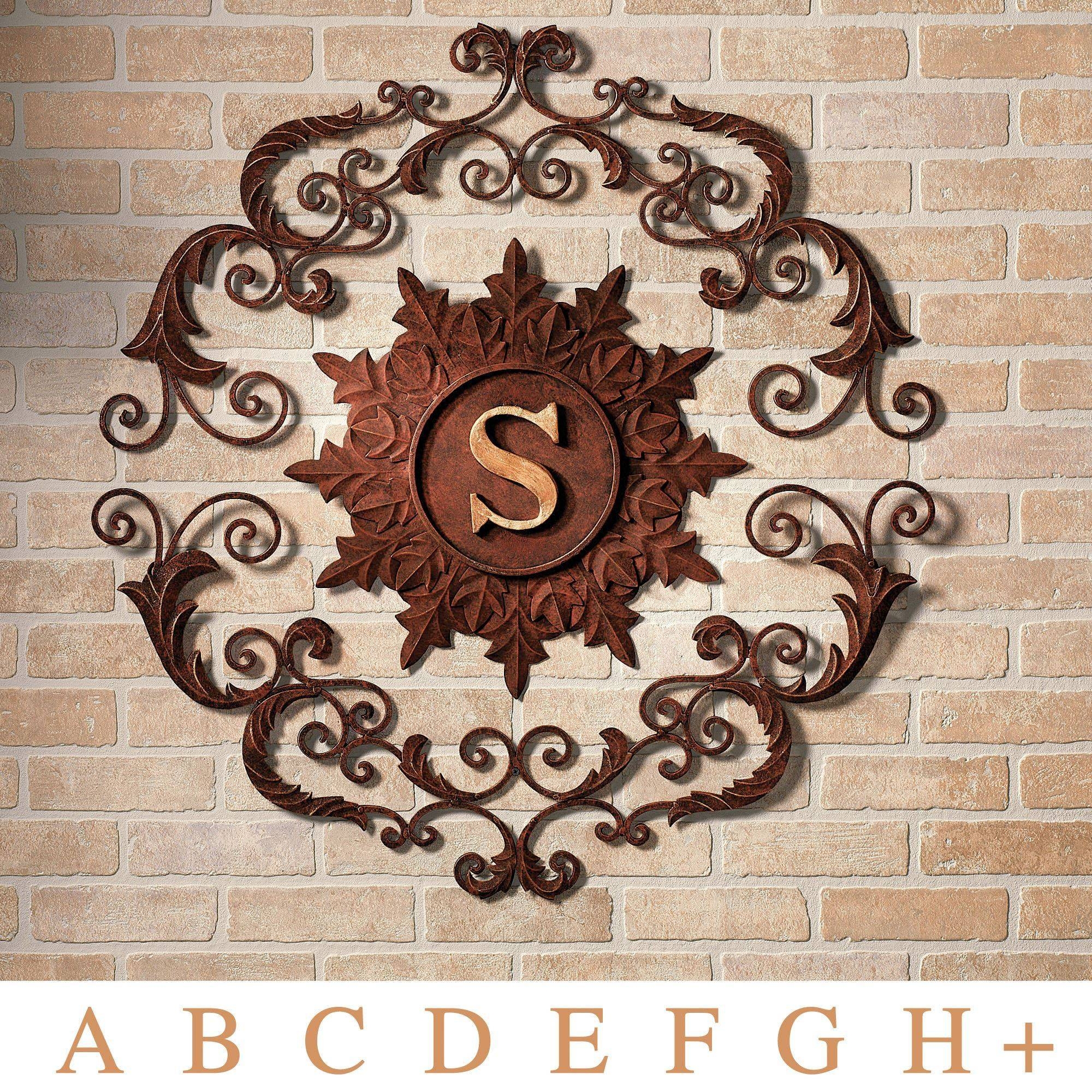 Kingston Monogram Metal Wall Grille With Regard To Latest Brown Metal Wall Art (Gallery 1 of 20)