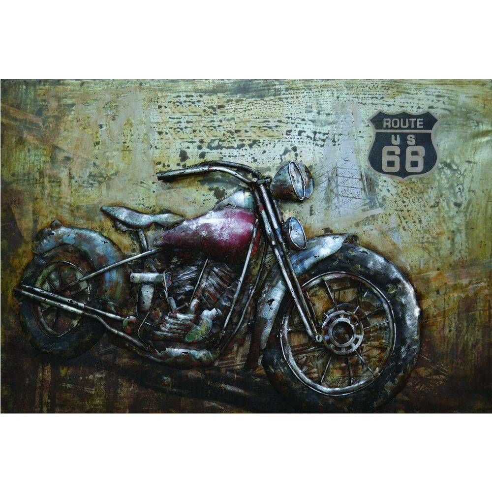 Metal Motorcycle Wall Art | Best Wall Art 2018 Pertaining To Most Popular Motorcycle Metal Wall Art (View 12 of 20)