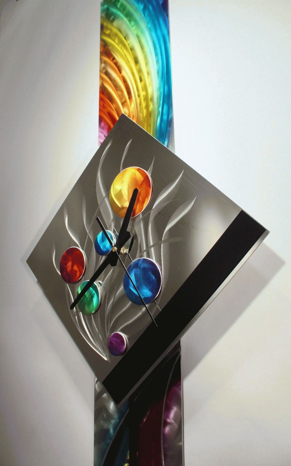 Modern Metal Wall Art Pendulum Clock, Abstract Sculpture Decor In Most Recent Modern Metal Wall Art Decors (View 18 of 20)