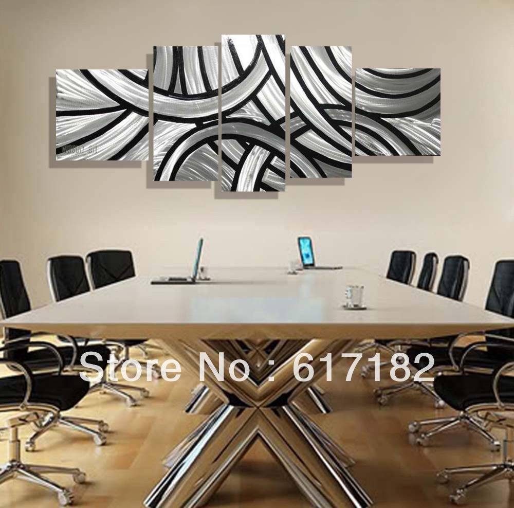 Modern Unique Design Irregular Handmade Metal Wall Art Fashionable Inside Most Up To Date Black And White Metal Wall Art (Gallery 1 of 20)