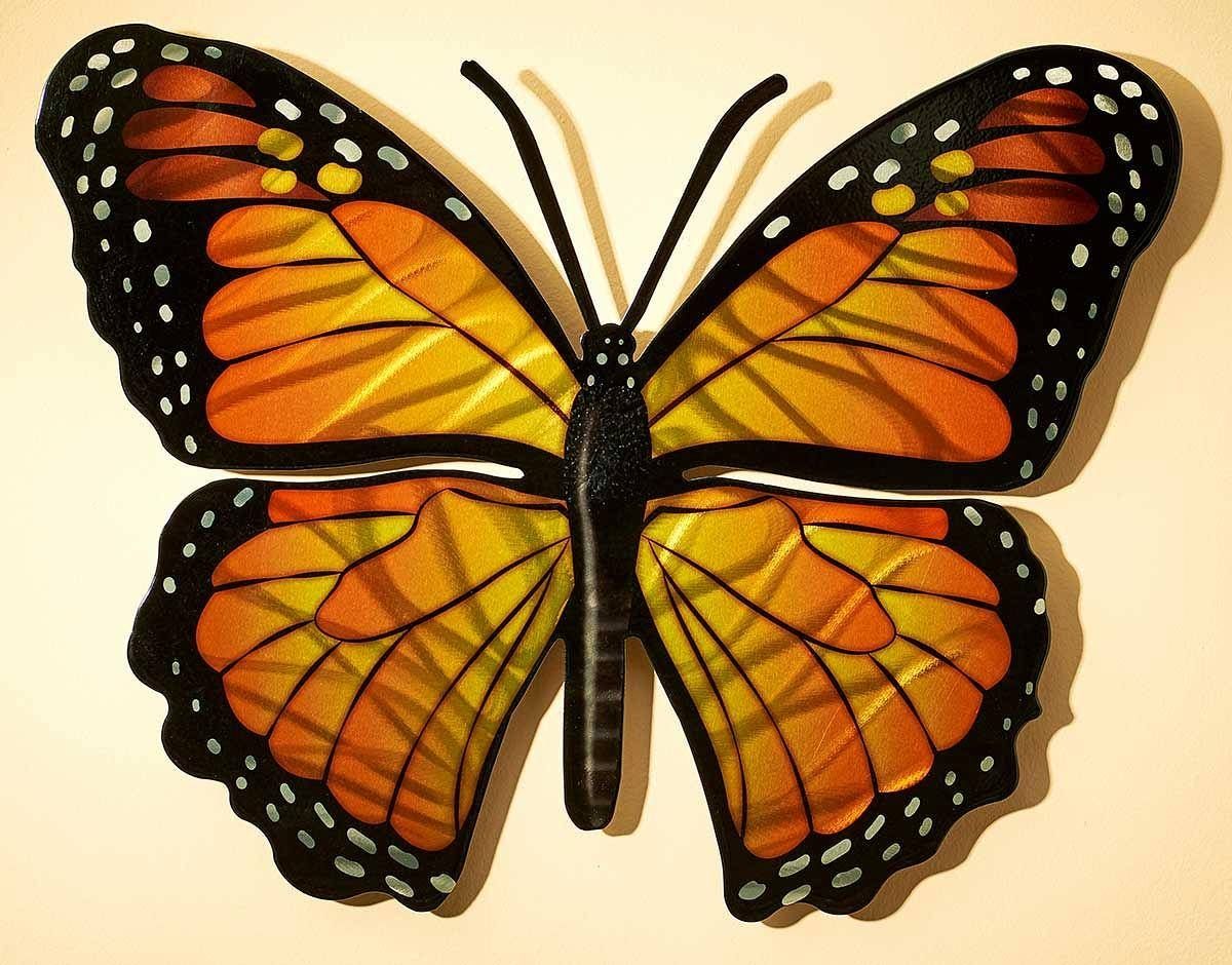 Monarch Butterfly Metal Wall Art | Wild Wings Within 2018 Butterfly Metal Wall Art (Gallery 15 of 20)