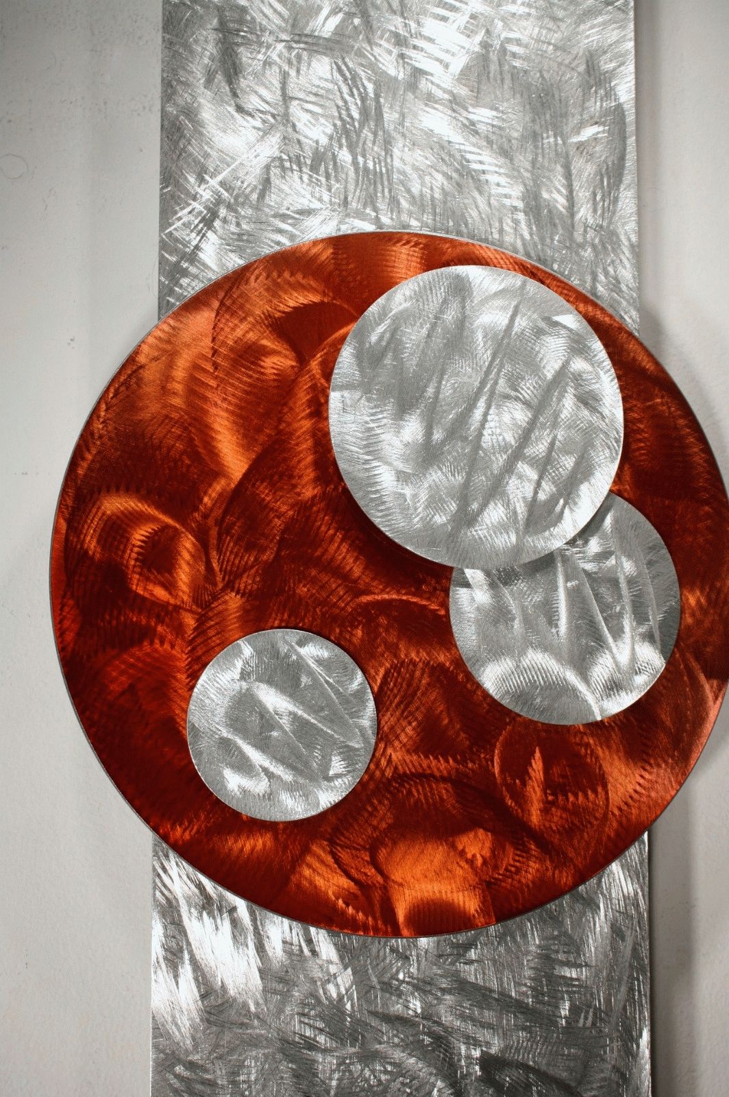 Orange Art, Metal Wall Sculpture, Abstract Home Decor Painting With Regard To Most Popular Orange Metal Wall Art (View 18 of 20)