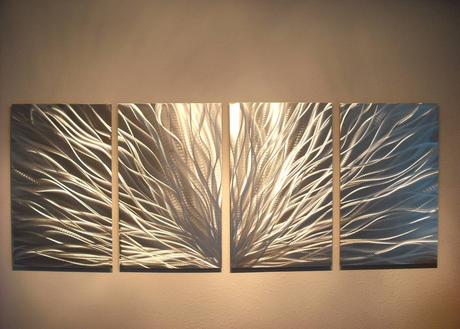 Radiance – Abstract Metal Wall Art Contemporary Modern Decor With Most Recent Decorative Metal Wall Art (View 1 of 20)
