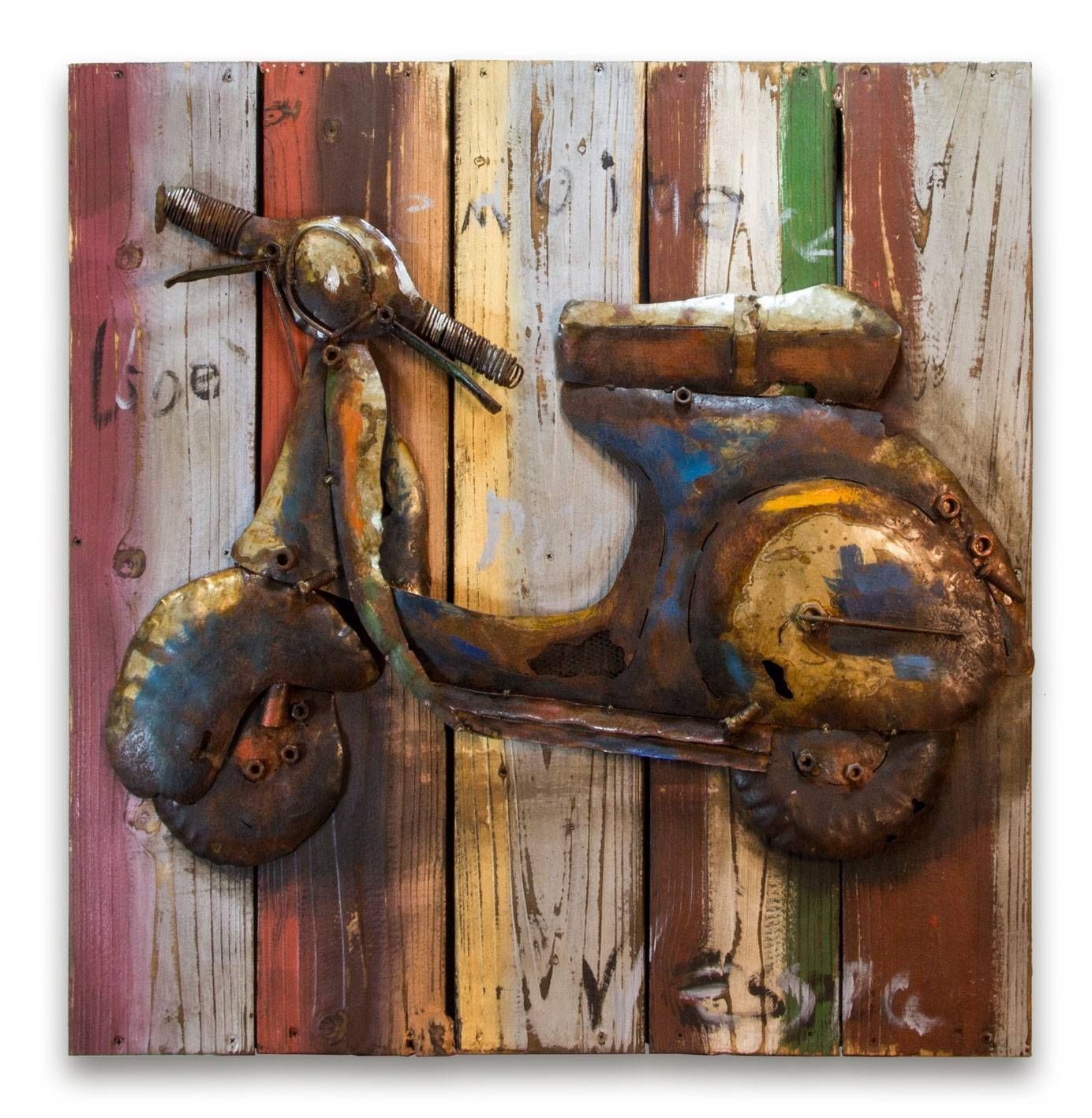 Rome Photography Pink Vespa Print Italy Wall Art Retro – Super Tech Regarding Most Popular Retro Metal Wall Art (Gallery 3 of 20)