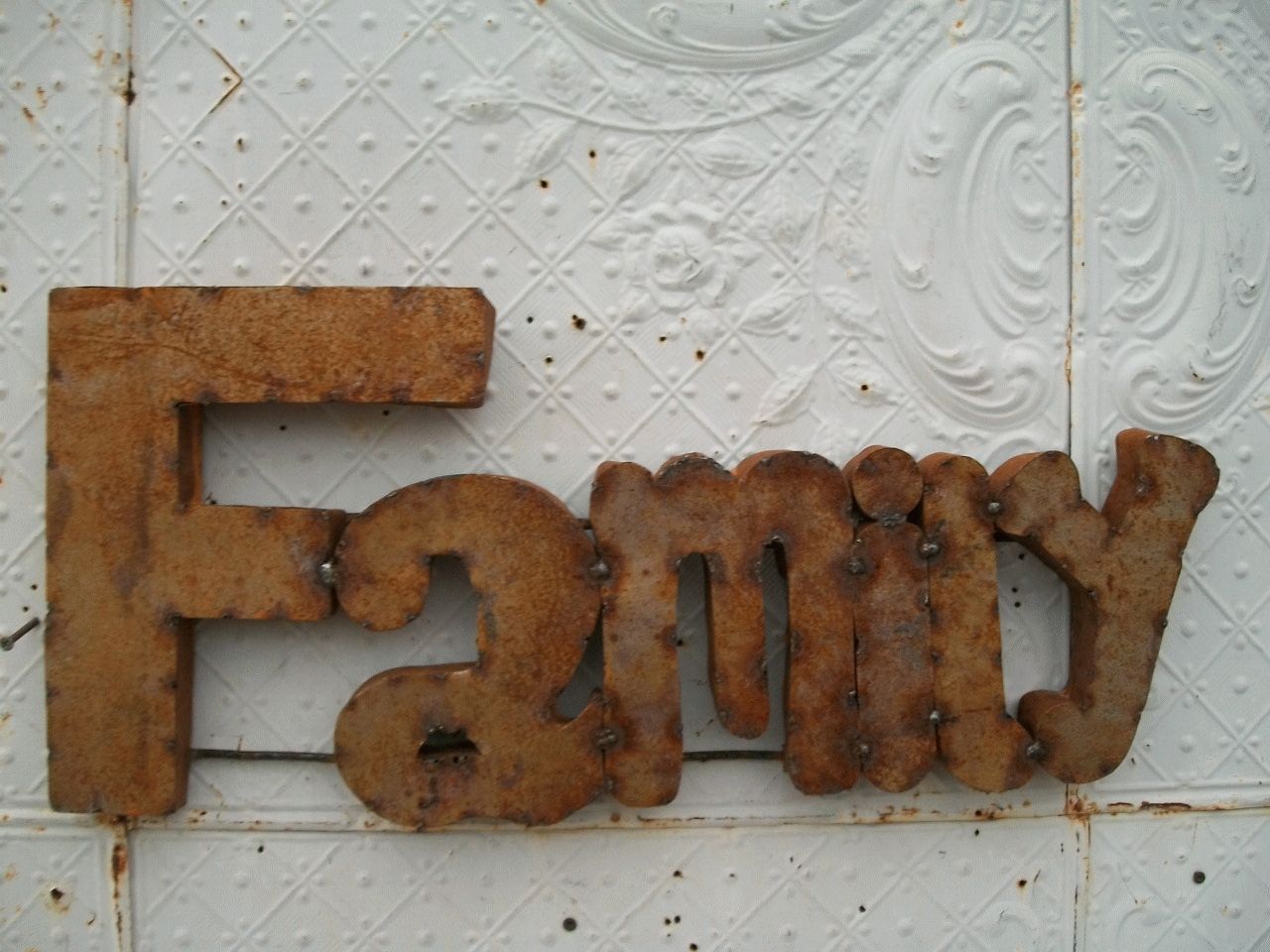 Rusty Metal Family 3d Sign Decorative Wall Art With Regard To Newest Family Metal Wall Art (View 20 of 20)