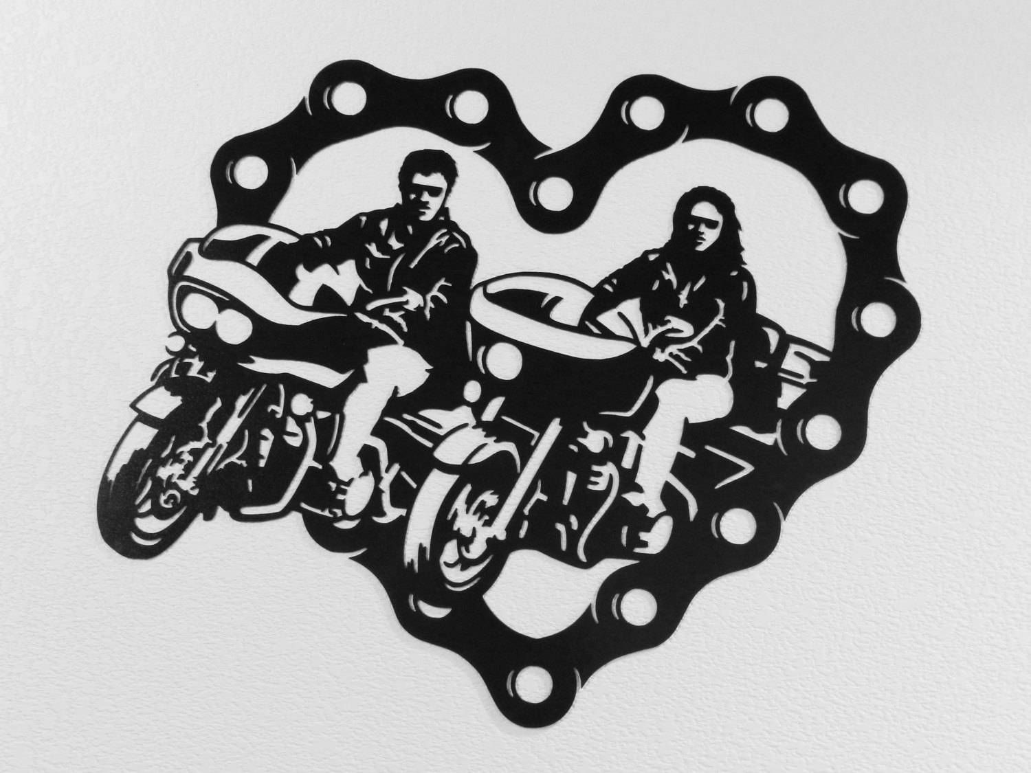 Sweetheart Motorcycle Riding Couple Metal Wall Art With Most Current Motorcycle Metal Wall Art (View 14 of 20)