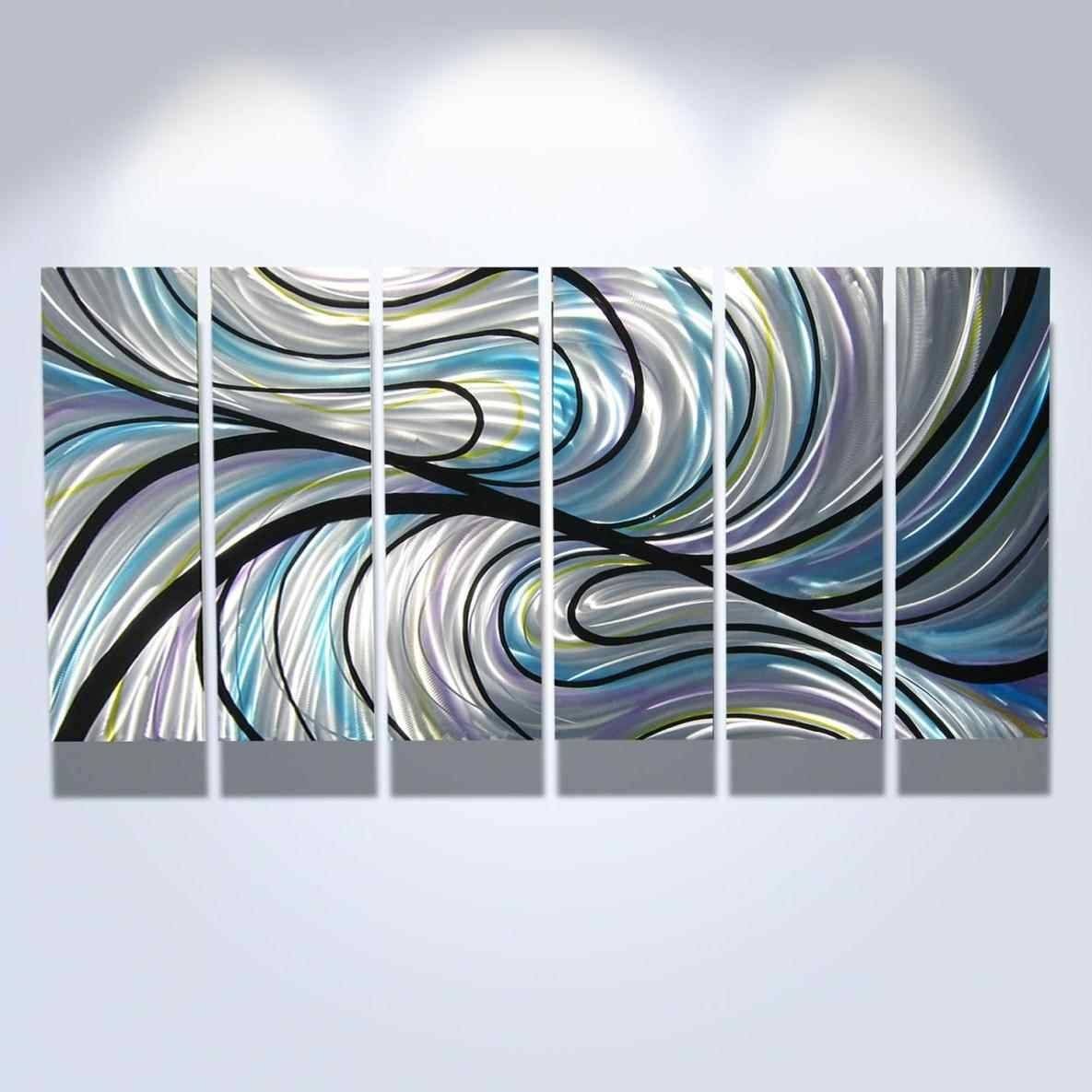 Swirl Metal Wall Art Home Interior Decor – Super Tech For Most Popular Teal Metal Wall Art (Gallery 19 of 20)