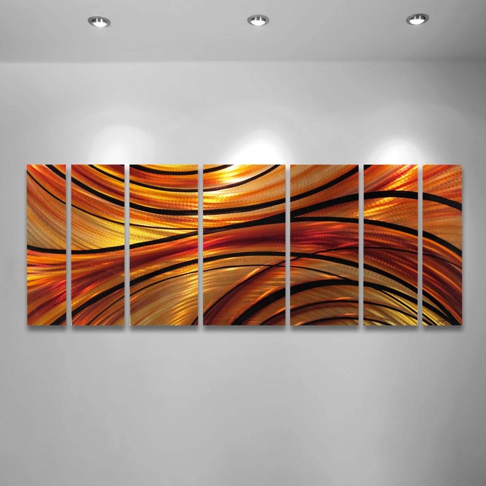 Wall Art Designs: Orange Wall Art Orange Large Modern Abstract With Current Modern Abstract Metal Wall Art Sculpture (View 7 of 20)