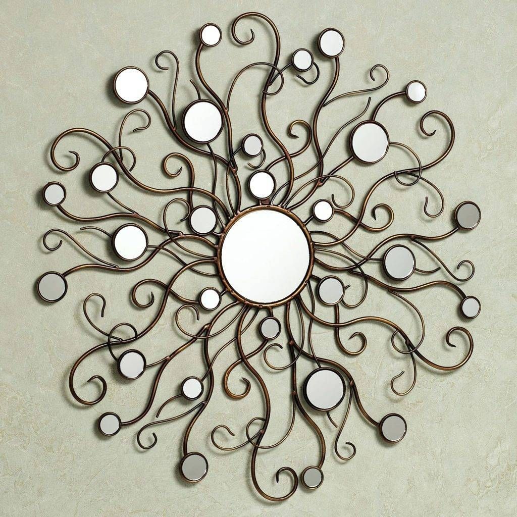 Wall Arts ~ Large Metal And Mirror Wall Art Metal Mirror Wall Art Pertaining To Most Current Metal Wall Art With Mirrors (View 4 of 20)