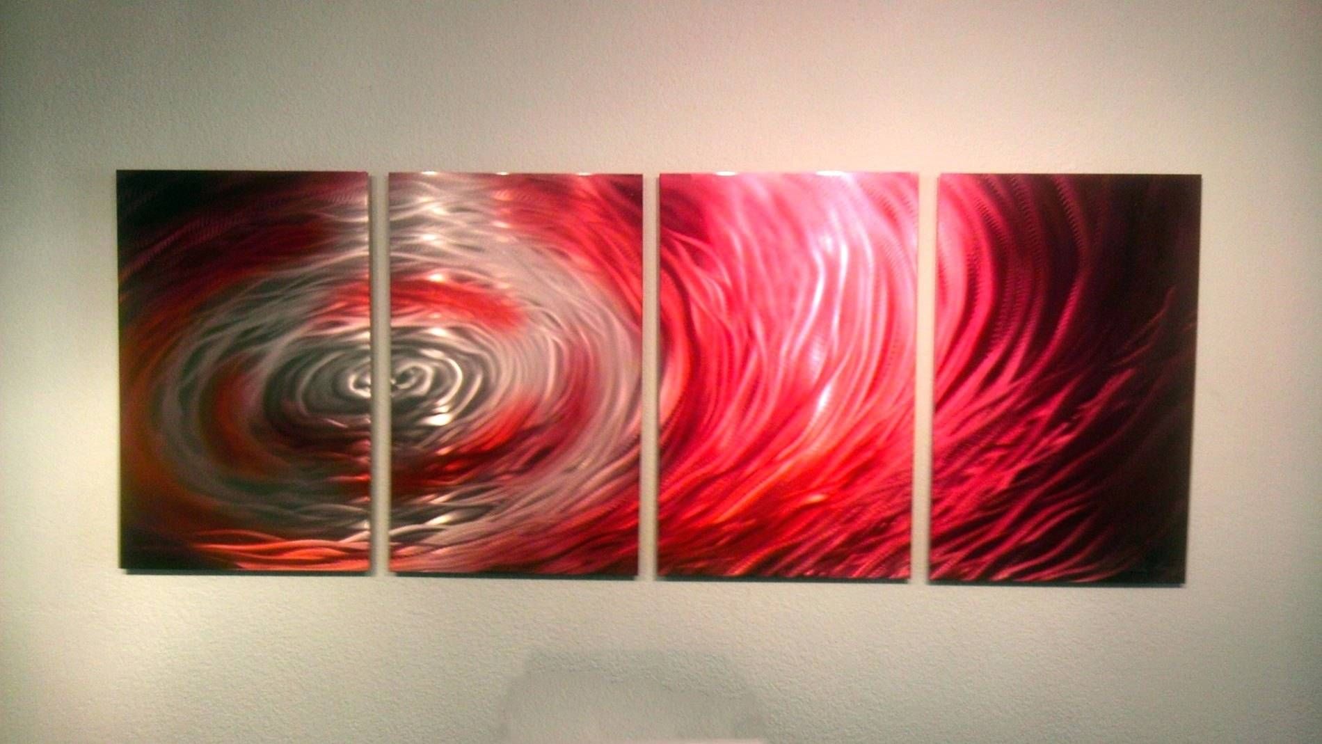Wall Arts ~ Metal Wall Art Red And Black Metal Wall Art Red Zoom Intended For Most Recently Released Red And Black Metal Wall Art (View 12 of 20)
