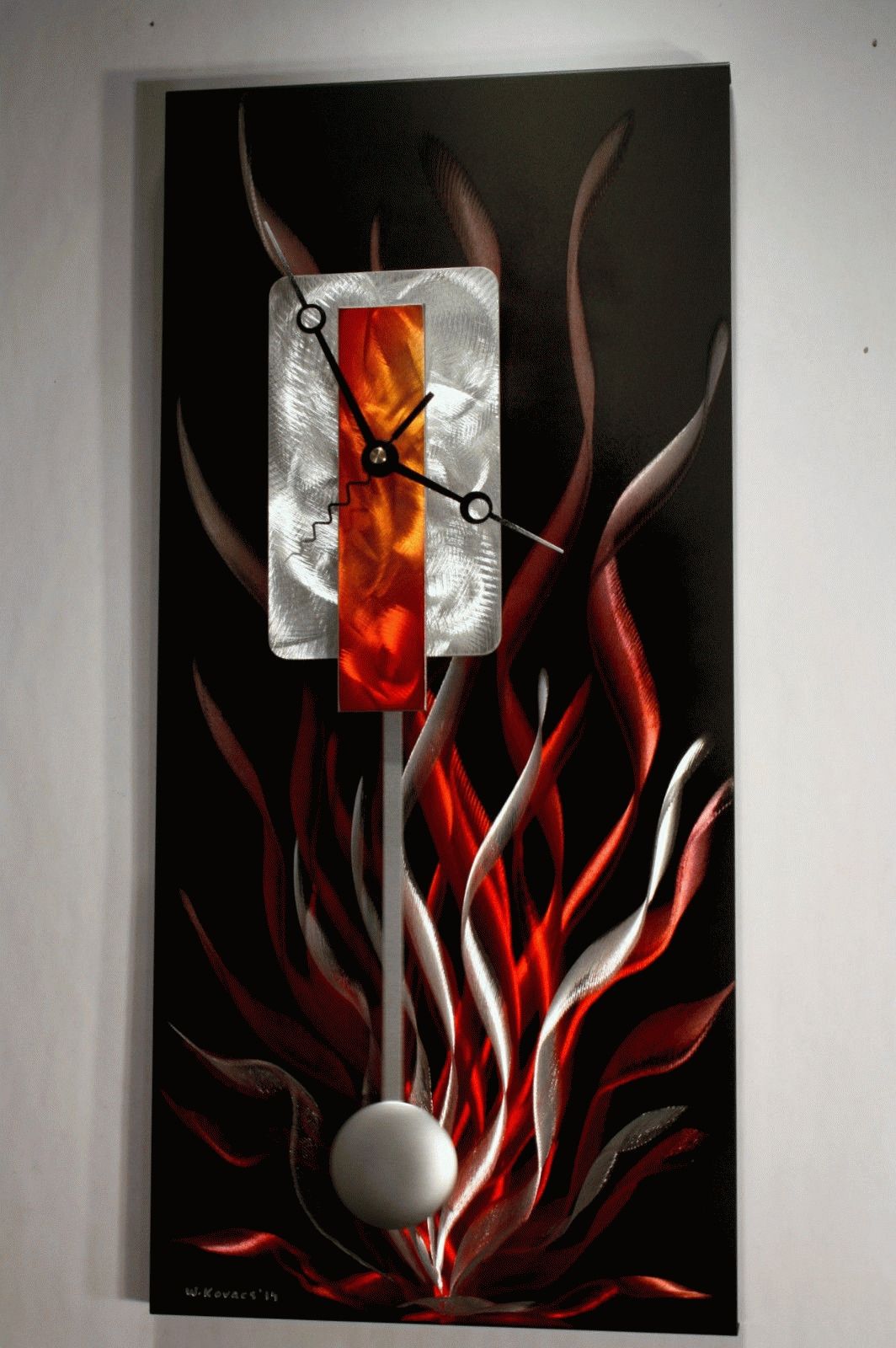 Wilmos Kovacs – Painting On Metal Sculpture Modern Art Decor For Most Recent Modern Metal Wall Art Decors (View 7 of 20)