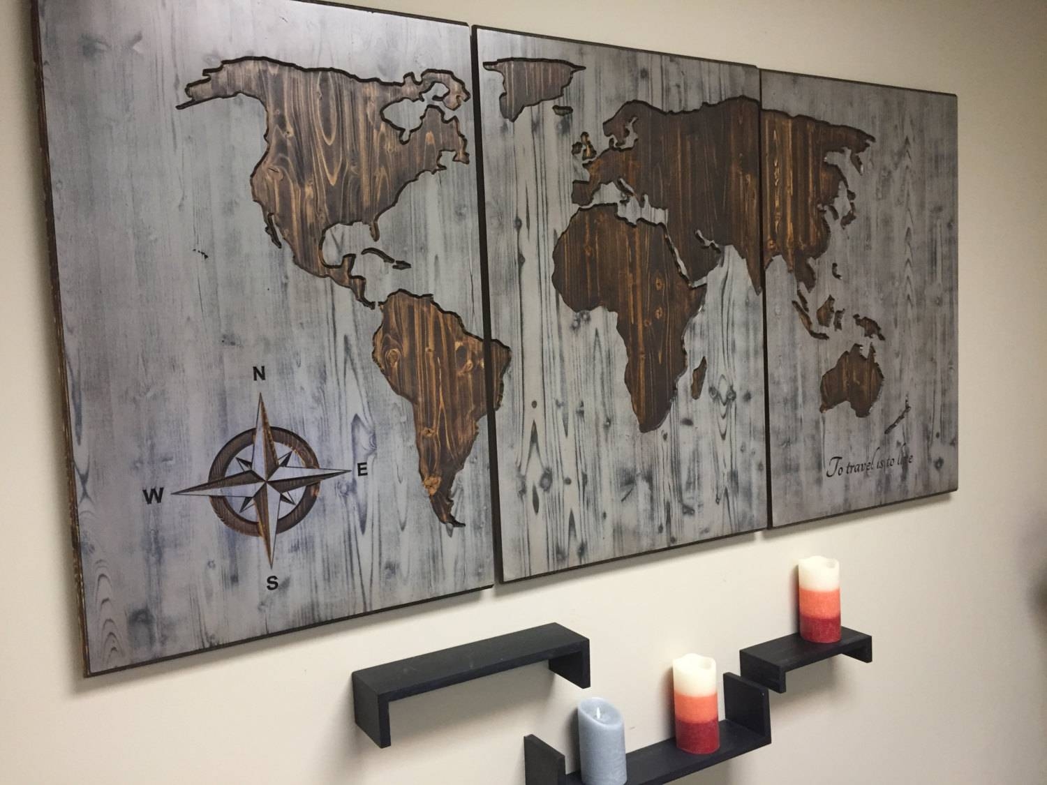 Featured Photo of The 20 Best Collection of Custom Map Wall Art