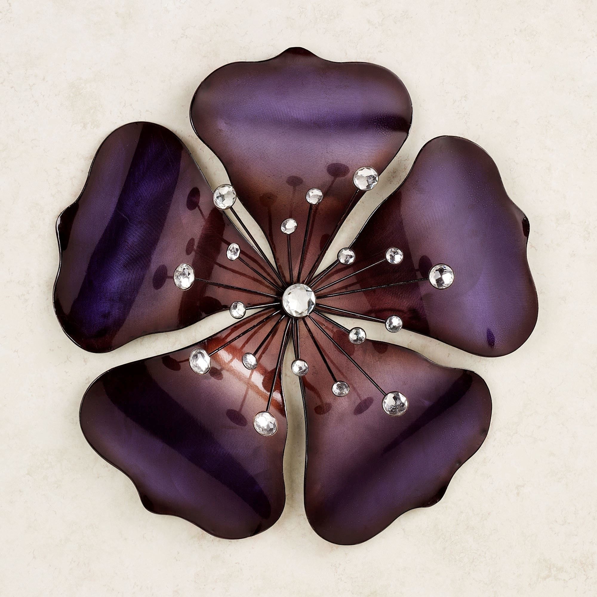 15 Photos Purple Wall Art Inside Most Current Abstract Flower Metal Wall Art (View 5 of 20)