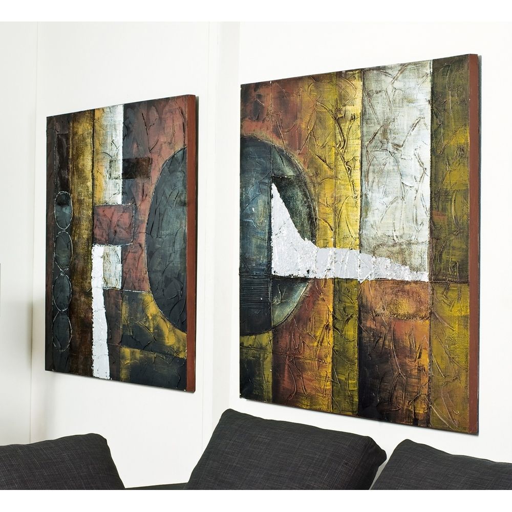 Abstract Art Set Of Two – Dwell With Most Up To Date Dwell Abstract Wall Art (View 1 of 20)