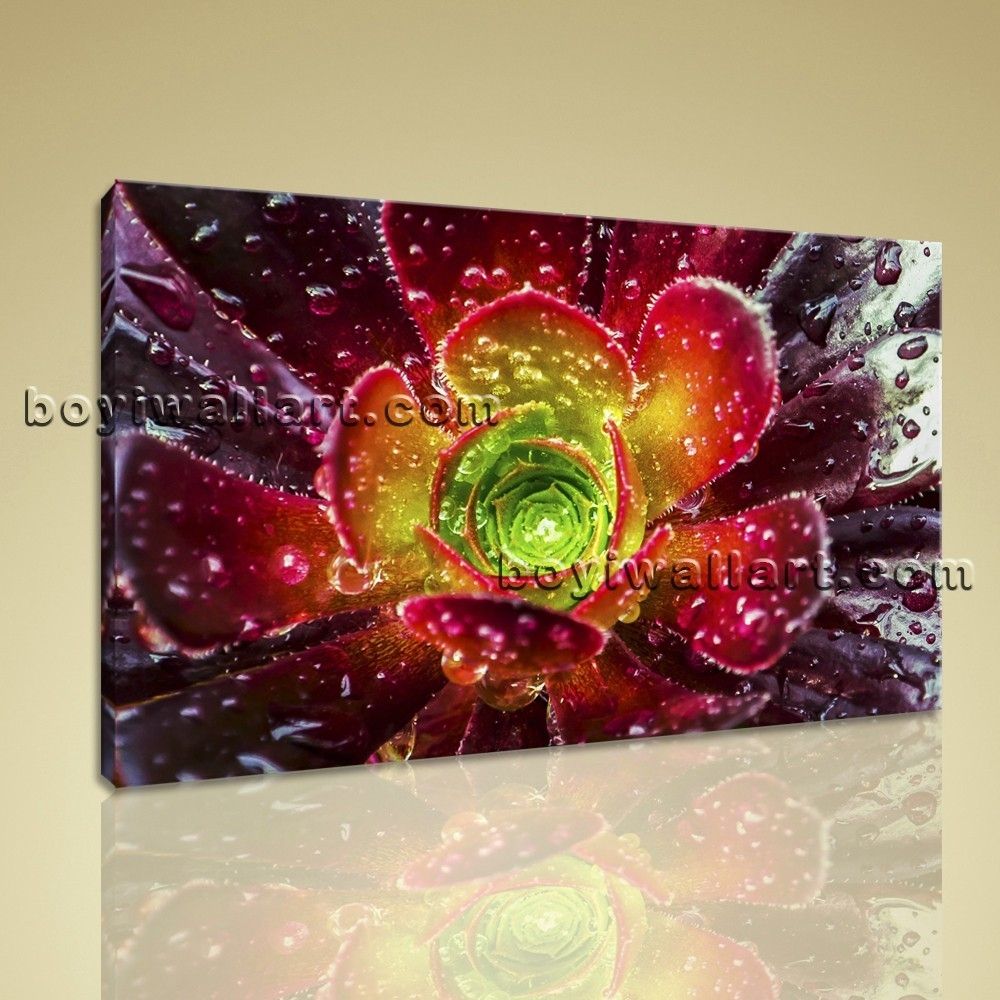 Abstract Floral Wall Art Print On Canvas Flower Petals Home Decor Within Most Recently Released Abstract Floral Wall Art (View 7 of 20)