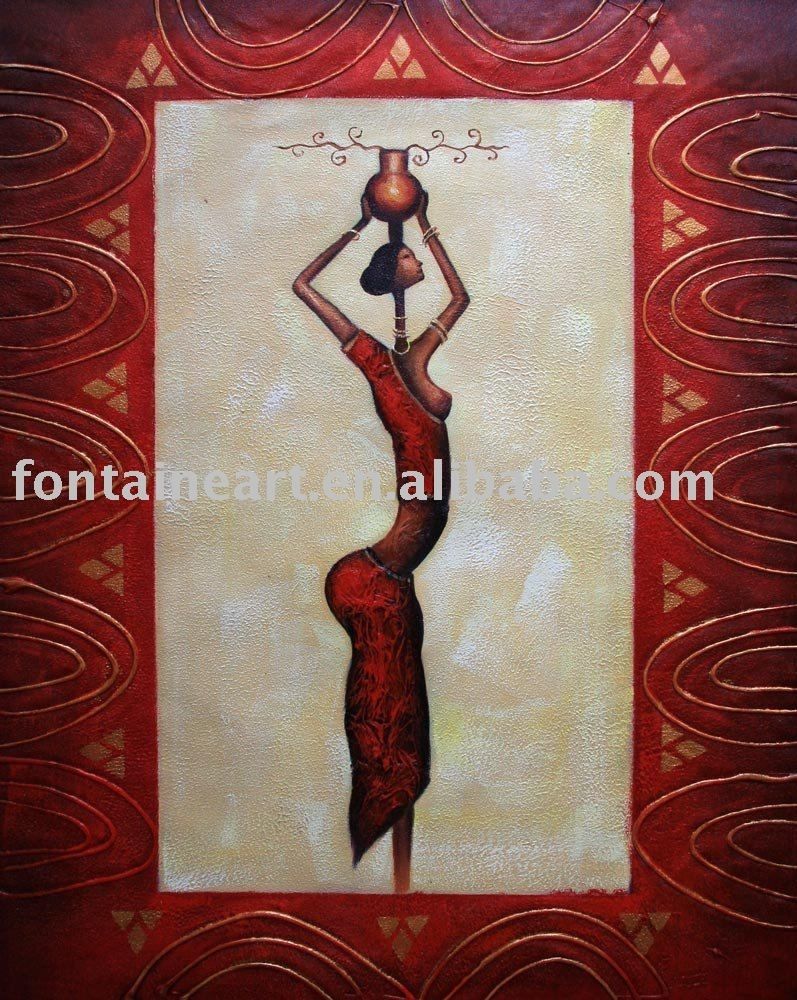 African Abstract Paintings On Canvas | Abstract African Woman With Regard To Most Popular Abstract African Wall Art (View 13 of 20)