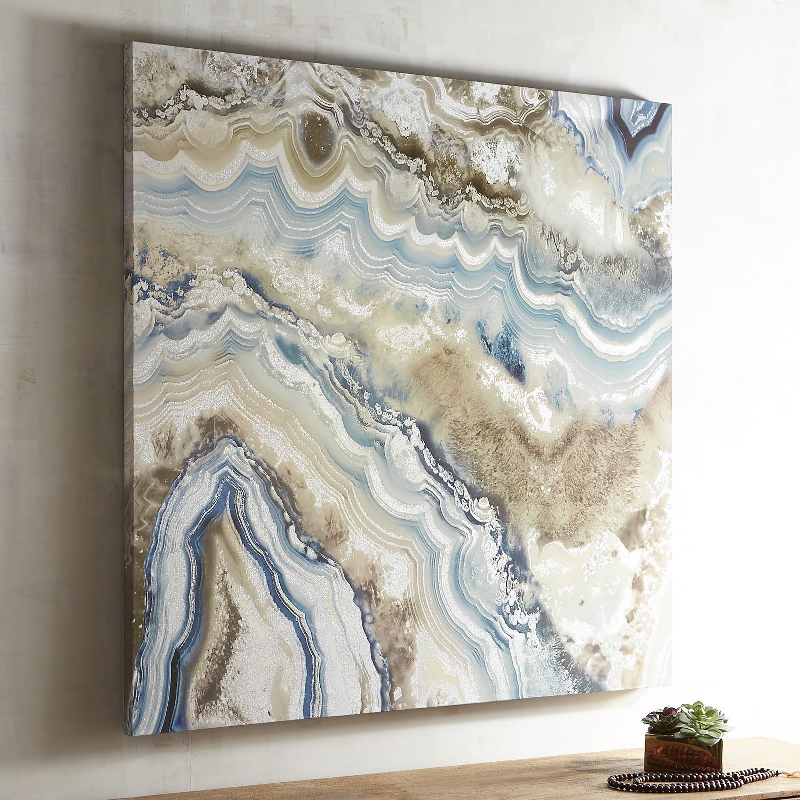 Agate Stones Are Characterizedthe Fineness Of Their Grain And Within Best And Newest Pier One Abstract Wall Art (View 1 of 20)