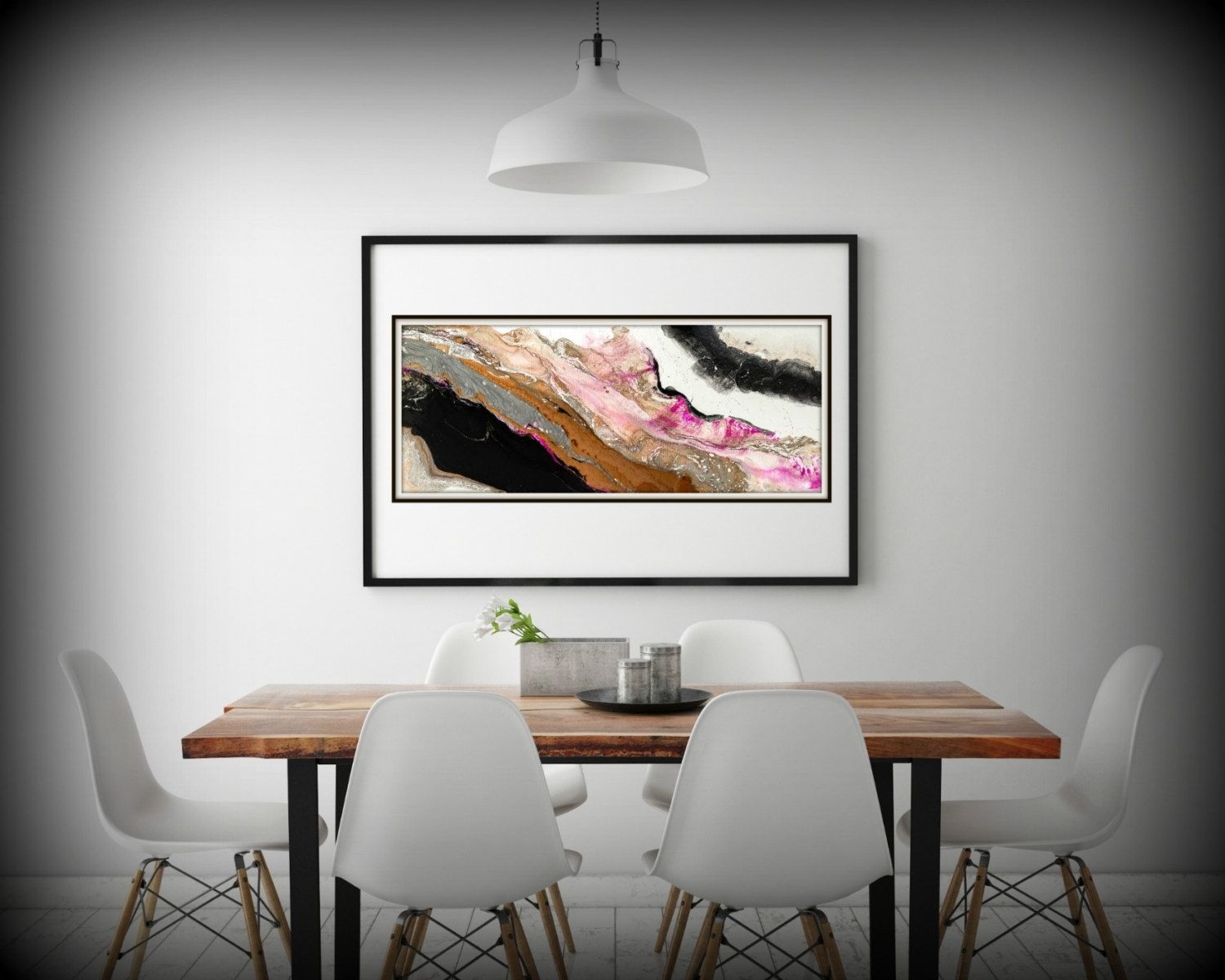 Black And White Art, Pink And Brown Art Prints, Fine Art Prints With Regard To Current Horizontal Abstract Wall Art (View 7 of 20)