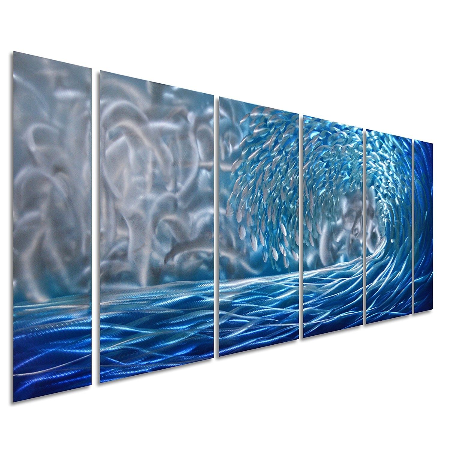 Buy First Wall Art – Blue Human Head Abstract Molecule Dna Figure Intended For Current Abstract Ocean Wall Art (View 17 of 20)