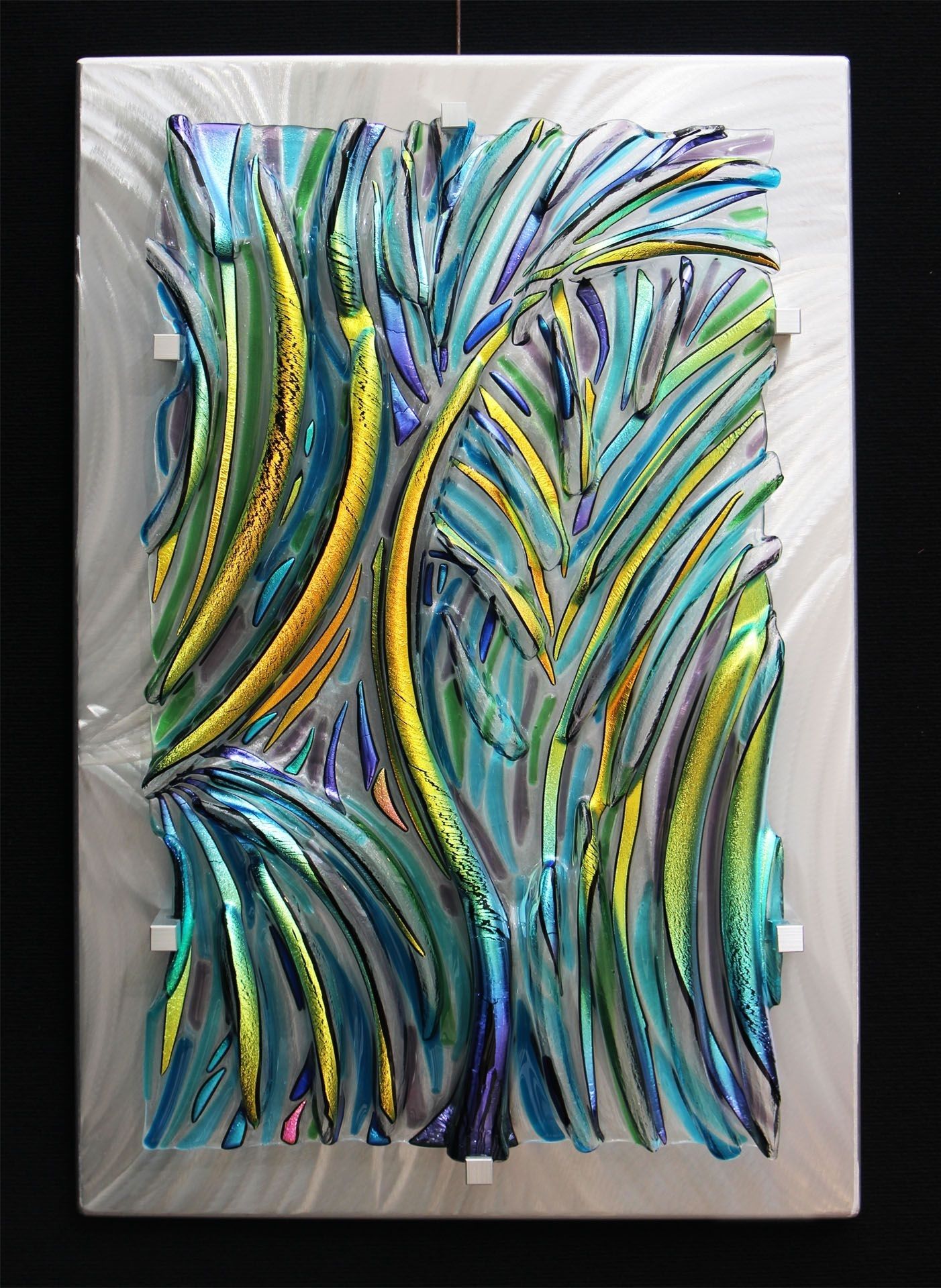 Fused Glass Wall Artfrank Thompson | I Love Glass Intended For Most Up To Date Abstract Fused Glass Wall Art (View 1 of 20)