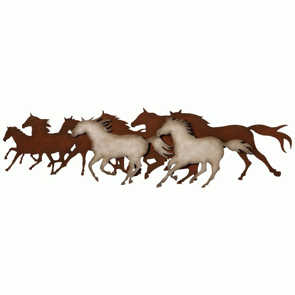 Galloping Horses Metal Wall Art Pertaining To Latest Metal animal Wall Art (View 15 of 20)
