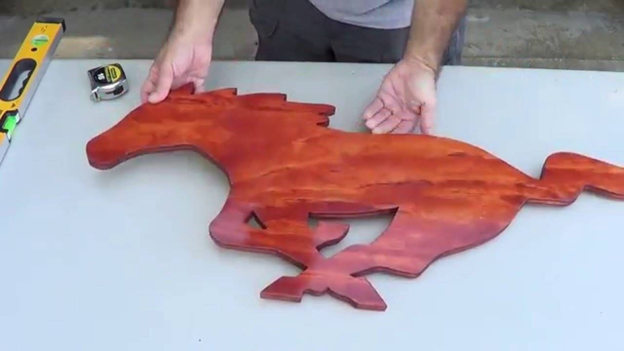 How To Make A Mustang Pony Shaped Wooden Wall Art Out Of Plywood Regarding Newest Wooden animal Wall Art (View 11 of 20)