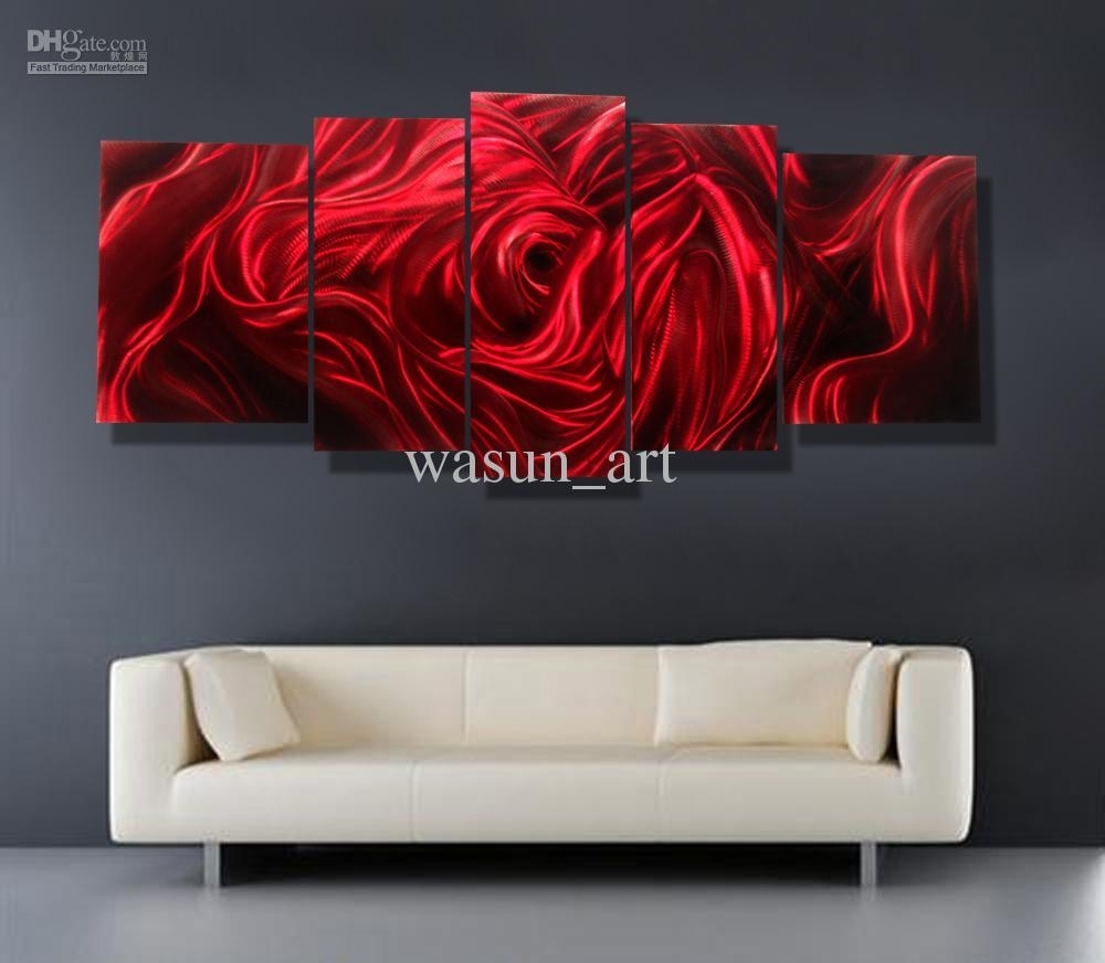 Howling Metal Wall Art Sculpture Abstract Painting Decor Linda For Most Current Abstract Metal Wall Art Painting (Gallery 1 of 20)