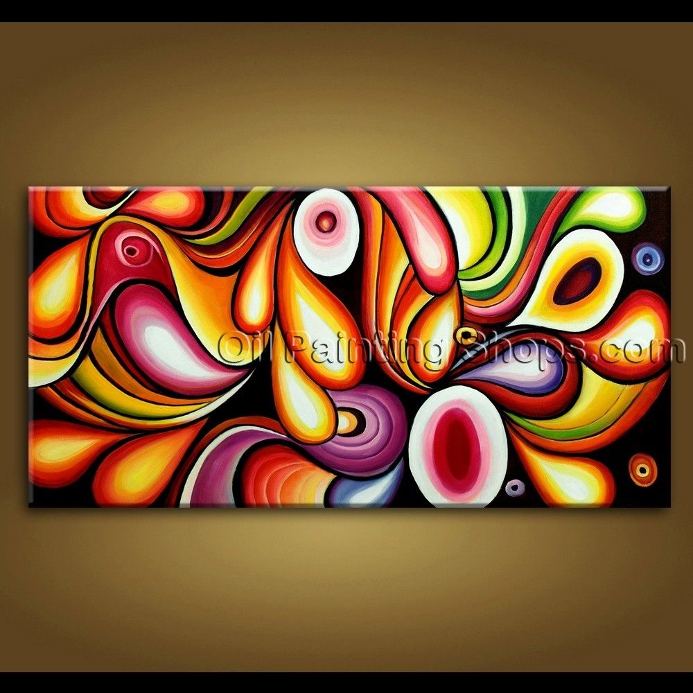 Large Wall Art Original Modern Abstract Oil Painting On Canvas Unique Intended For Latest Modern Abstract Huge Oil Painting Wall Art (View 2 of 20)