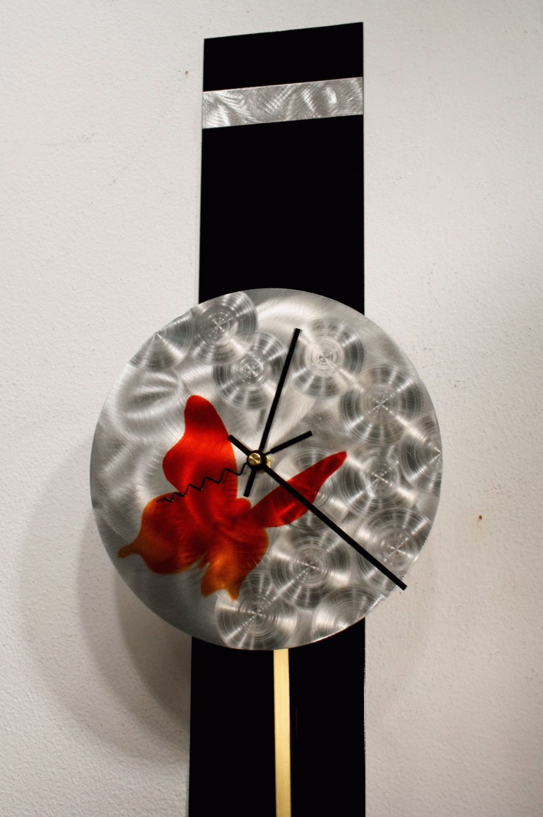 Metal Wall Art Sculpture Pendulum Clock Modern Abstract Decor Regarding Best And Newest Abstract Clock Wall Art (View 15 of 20)