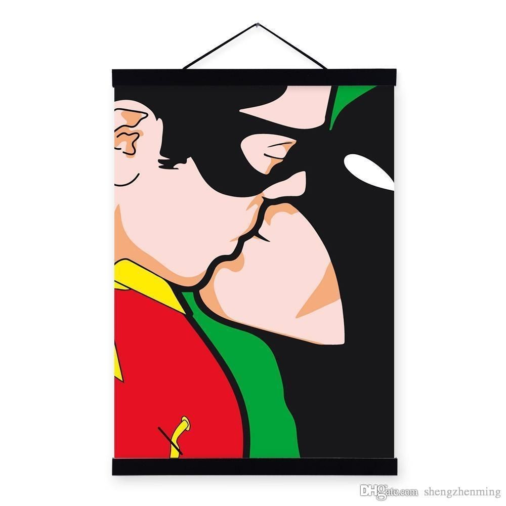 Mild Art Hero Batman Gay Modern Abstract A4 A3 Poster Prints In Newest Abstract Wall Art Posters (View 6 of 20)
